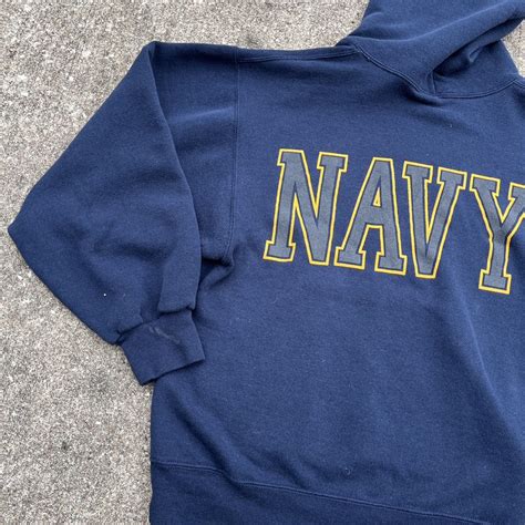 United States navy hoodie Size: S Simple navy... - Depop