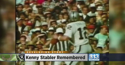 Ken Stabler, 69, Remembered For Leadership Skills, Guiding Raiders To Super Bowl Win - CBS ...