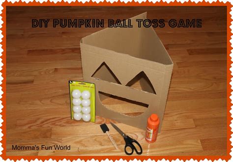 Momma's Fun World: DYI Pumpkin toss game