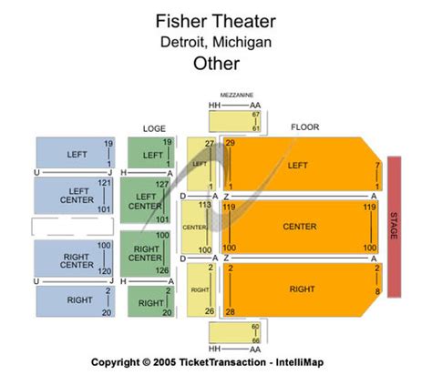 Fisher Theatre Tickets in Detroit Michigan, Fisher Theatre Seating ...