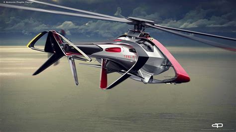 Tesla Electric Helicopter Concept by Antonio Paglia