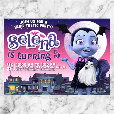 Vampirina Birthday Invitation, Vampirina Birthday, Vampirina Party, Vampirina Party In ...