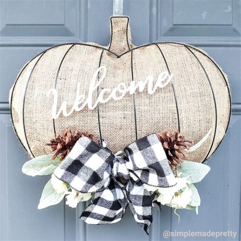 Pumpkin Wreath Dollar Tree DIY - Simple Made Pretty