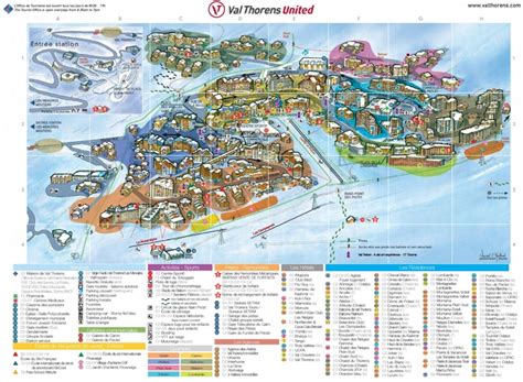 Val Thorens resort map - Ontheworldmap.com