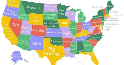 What's the Worst Stereotype About Every State, in 50 GIFs | Funny maps, Map, Stereotype