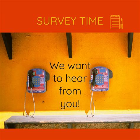 Survey - we want to hear from you | Templates | Stencil