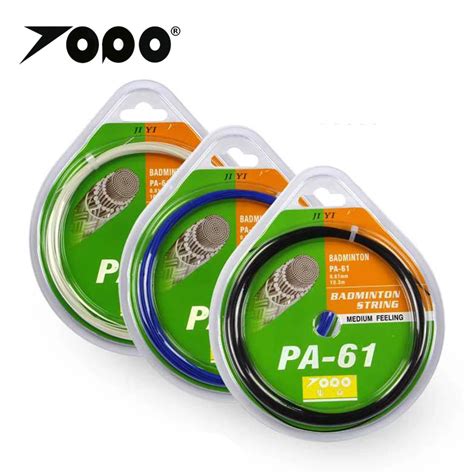 10pcs/lot TOPO thinnest string PA61 Badminton String/Badminton Racket ...