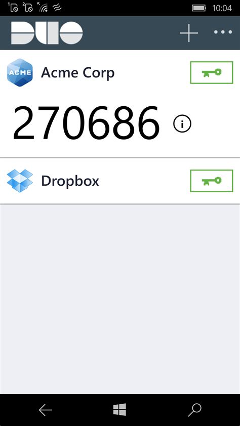 Duo Mobile on Windows Phone - Guide to Two-Factor Authentication · Duo ...