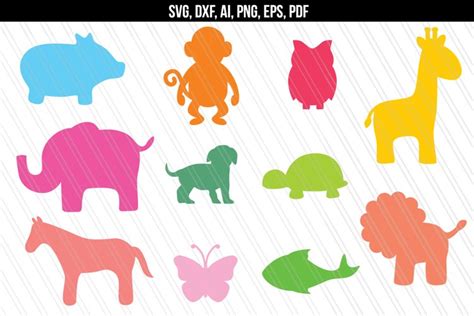 Zoo Animals SVG, Baby Animals Jungle SVG (71304)