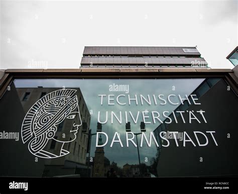 Darmstadt, Germany. 15th Jan, 2019. A glass facade bears the logo of ...