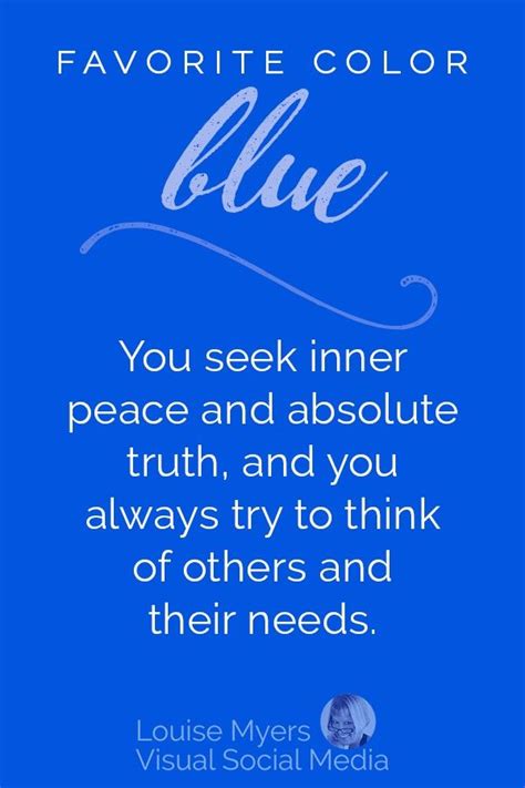 Blue Color Quotes, Blue Quotes, Color Meaning Personality, Color Psychology Test, Psychology ...