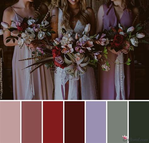 Fall-Bohemian Wedding Color Palette | Bohemian wedding colors, Wedding colors, Wedding color palette