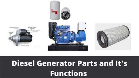 Diesel Generator Parts and its Functions | Major Parts of DG Set - YouTube