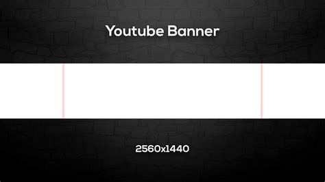 Transparent Youtube Banner Template