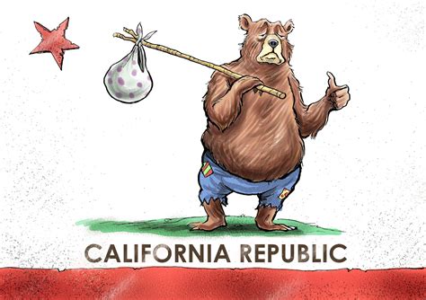 Bear Flag Museum: California Leaving Bear Flag Comic