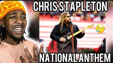 FIRST TIME HEARING Chris Stapleton - National Anthem Performance ...