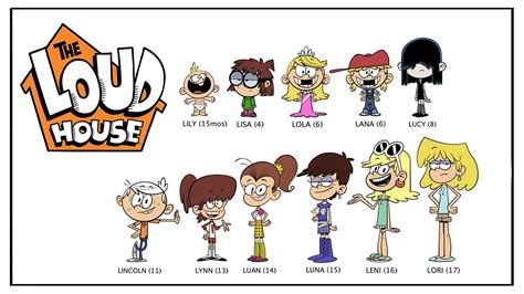 TheLoudHouseCharacterLineup.jpg (1200×675) | Loud house characters ...