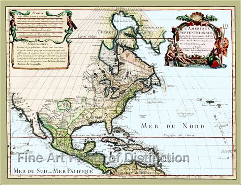 1700 Map of North America by Guillaume de L'Isle | Brandywine General Store