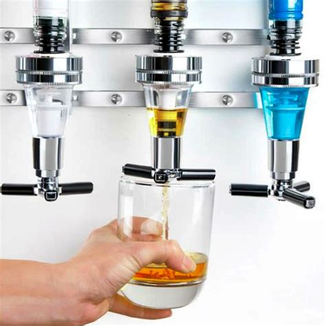 Wall Mounted Liquor Dispenser - 4 Bottle — Bar Products