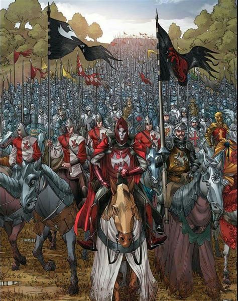 Lord Bloodraven, his Ravensteeth, and army. For the graphic novel "The Mystery Knight ...