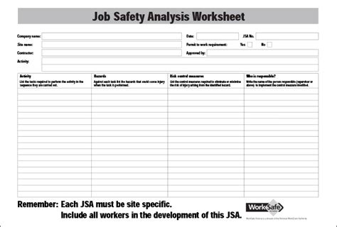 Job Safety Analysis - 17+ Examples, Word, Pages, PDF, Tips