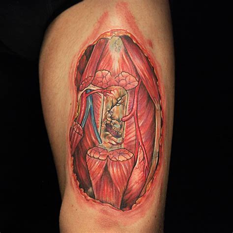 Realistic Medical Anatomical Tattoo by James Harvey | Tattoos ...