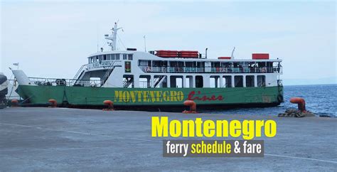 Montenegro Shipping Lines Ferry Schedule & Fare + Routes