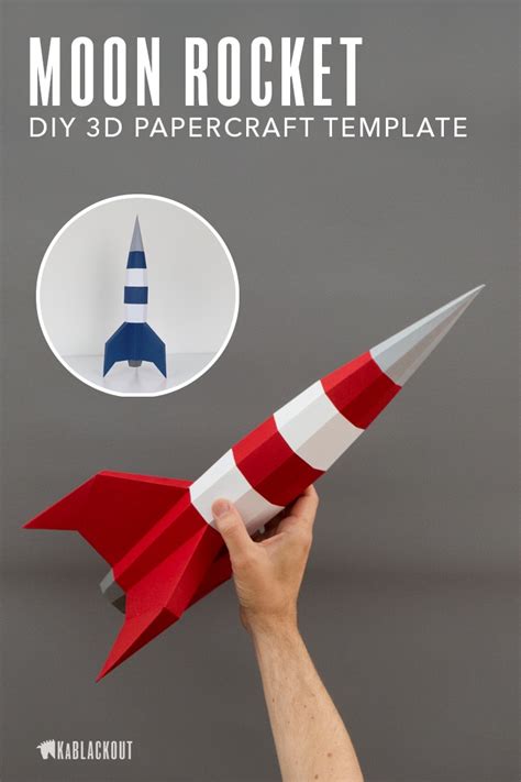 Printable Papercraft Rocket - Printable Papercrafts - Printable Papercrafts