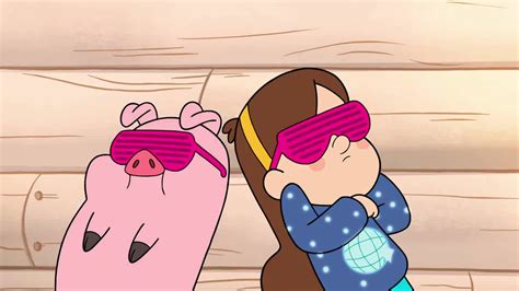 Image - S1e18 Mabel and Waddles acting cool.jpg - Gravity Falls Wiki