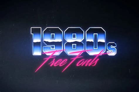 10 Tubular 80s Free Fonts You Need To Have | Indieground.net