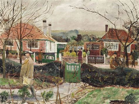 Carel Weight (British, 1908-1997), Bringing Home the Bottles, 1962. Oil on canvas, 18 x 24 in ...