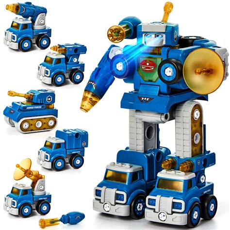 Buy hahaland Toys for Ages 5-7 - 5 Year Old Boy Gift - 5 in 1 STEM Take ...