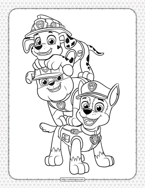 Free Printable Coloring Pages Paw Patrol