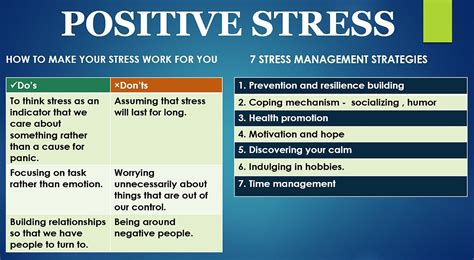 POSITIVE STRESS EXISTS FOR YOU