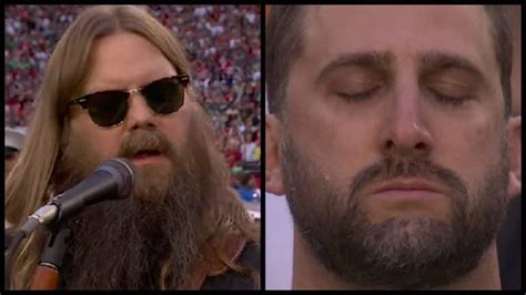 Chris Stapleton Reacts To Eagles Head Coach Crying During National Anthem