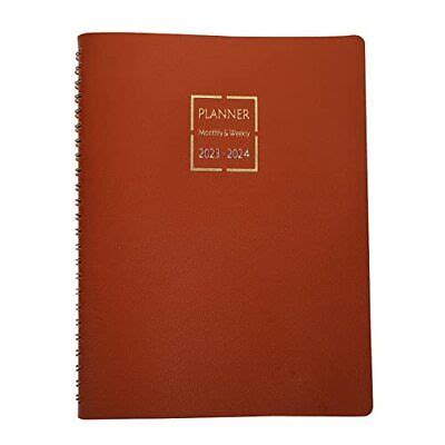 Calendar Monthly & Weekly Planner - Soft Leather Cover Daily Planner ...