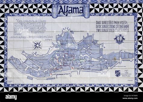 Map of alfama hi-res stock photography and images - Alamy