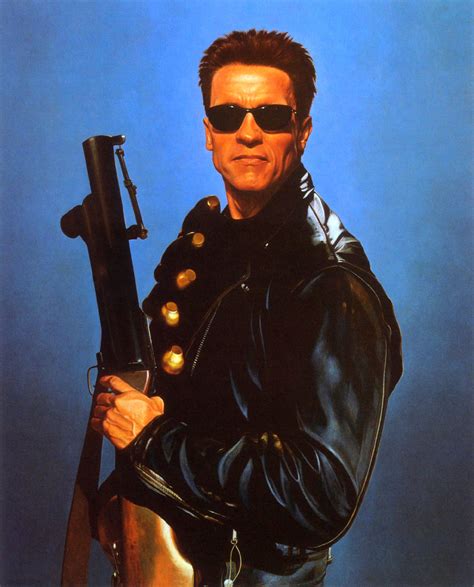 Arnold Schwarzenegger Terminator 2 Judgment Day (1991) | Арнольд шварценеггер, Портреты ...