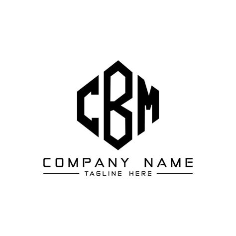 CBM letter logo design with polygon shape. CBM polygon and cube shape ...