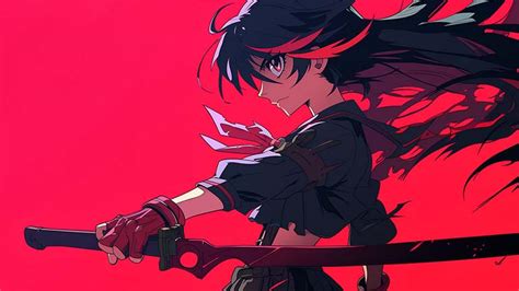 Akame Ga Kill Red Anime Desktop Wallpaper - Anime 4K Wallpaper