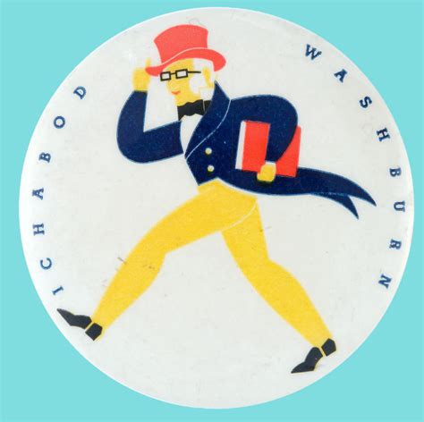 Hake's - EARLY LOGO CHARACTER BUTTON FOR WASHBURN UNIVERSITY TOPEKA KANSAS.