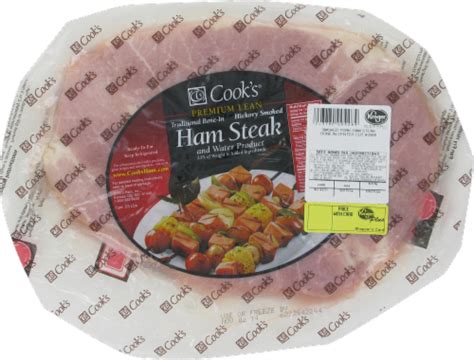 Cook's Ham Steak Bone In & Hickory Smoked, 1 lb - Kroger