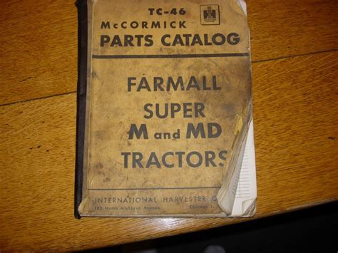 Farmall Super M and MD Parts Catalog Farmall Super M, 404 Pages, Vintage Tractors, Tractor Parts ...