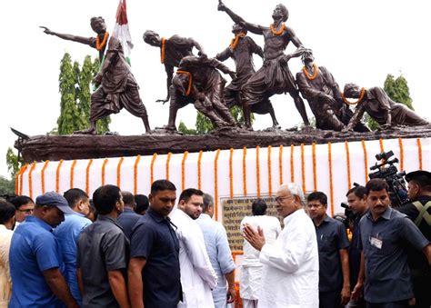 Bihar CM Nitish Kumar with Deputy CM Tejashwi Yadav after paying tribute