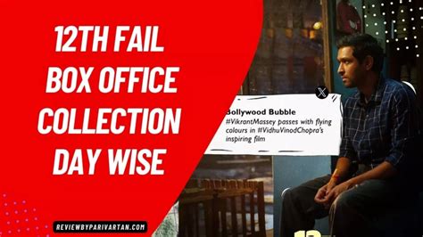 12th Fail Box Office Collection Day -wise, Budget, Hit Or Flop - Review By Parivartan