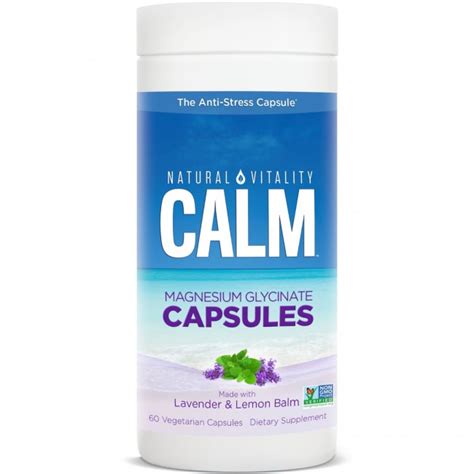 Natural Vitality Calm Magnesium Glycinate 60 Capsules