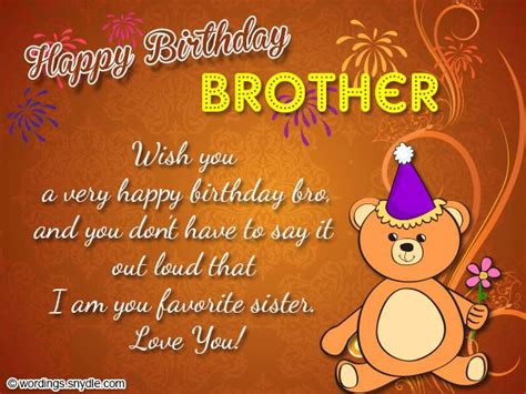 Brother Birthday Wishes: Best 50 Birthday Messages For Your Brother | Happy birthday brother ...