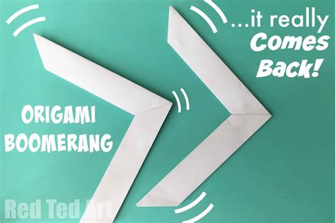 Origami Boomerang that Comes Back - Red Ted Art's Blog