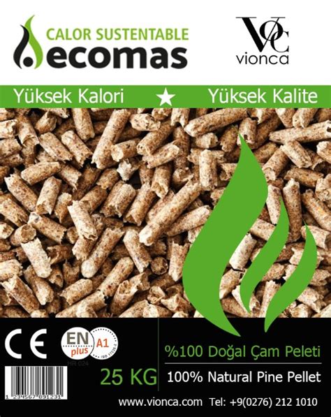 Çam Pelet %100 (Premium Wood Pellet / 1 Ton "1000 Kg") | Vionca