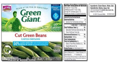 32 Canned Peas Nutrition Label - Labels Design Ideas 2020